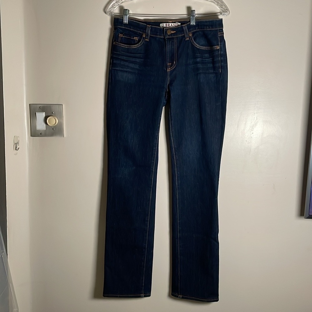 J Brand Jeans straight leg dark blue Women’s size 27
